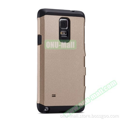 Litchi Texture Flip Case for Samsung Galaxy Note 4 Cover with Caller ID Display Window